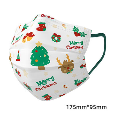 Dustproof Medical Face Mask Custom Printing 3 Ply Children Flat Fold Mask