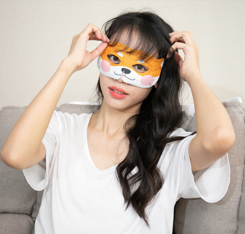 Heating Steam Dry Eye Hot Compress Mask Puffy Eyes Customized